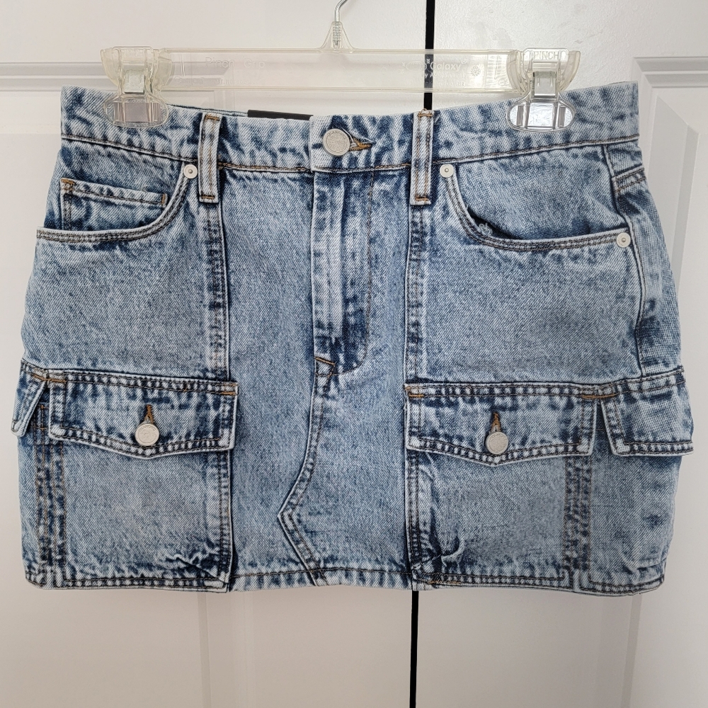 NWT BLANK NYC Keep It Real Womens Cargo Mini Skirt